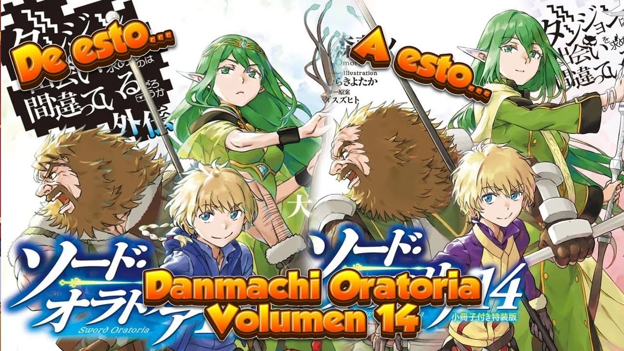 YO TE RESUMO, el PASADO del trio de Oro de Loki, volumen 14 de DANMACHI SWORD ORATORIA