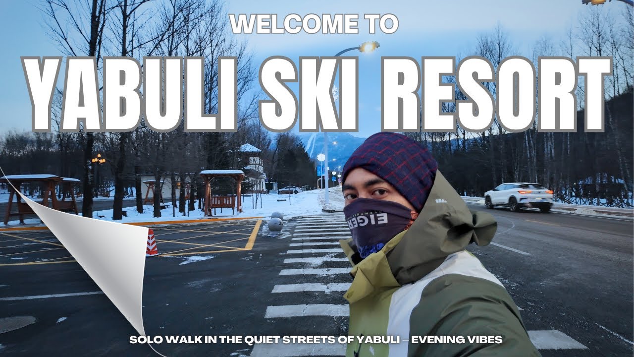 [4K] Evening Walk in Yabuli 🇨🇳✨ – Calm After the Snowstorm ❄️🌇