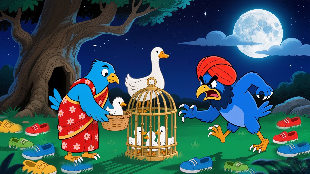 गरीब मैना और जादुई बत्तख के जूते    #kauwachidiyacartoon #chidiyawalacartoon #birdscartoonvideo