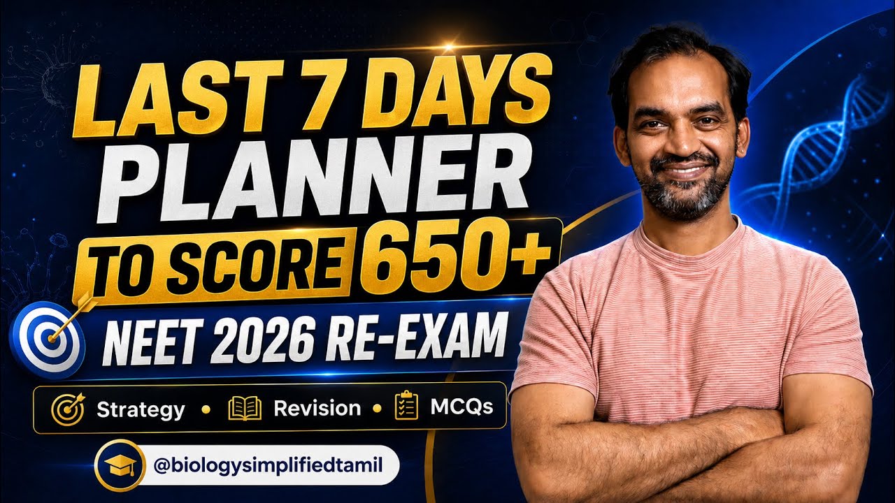 Last 7 Days Before NEET 2026 &mdash; The Exact Plan Toppers Use