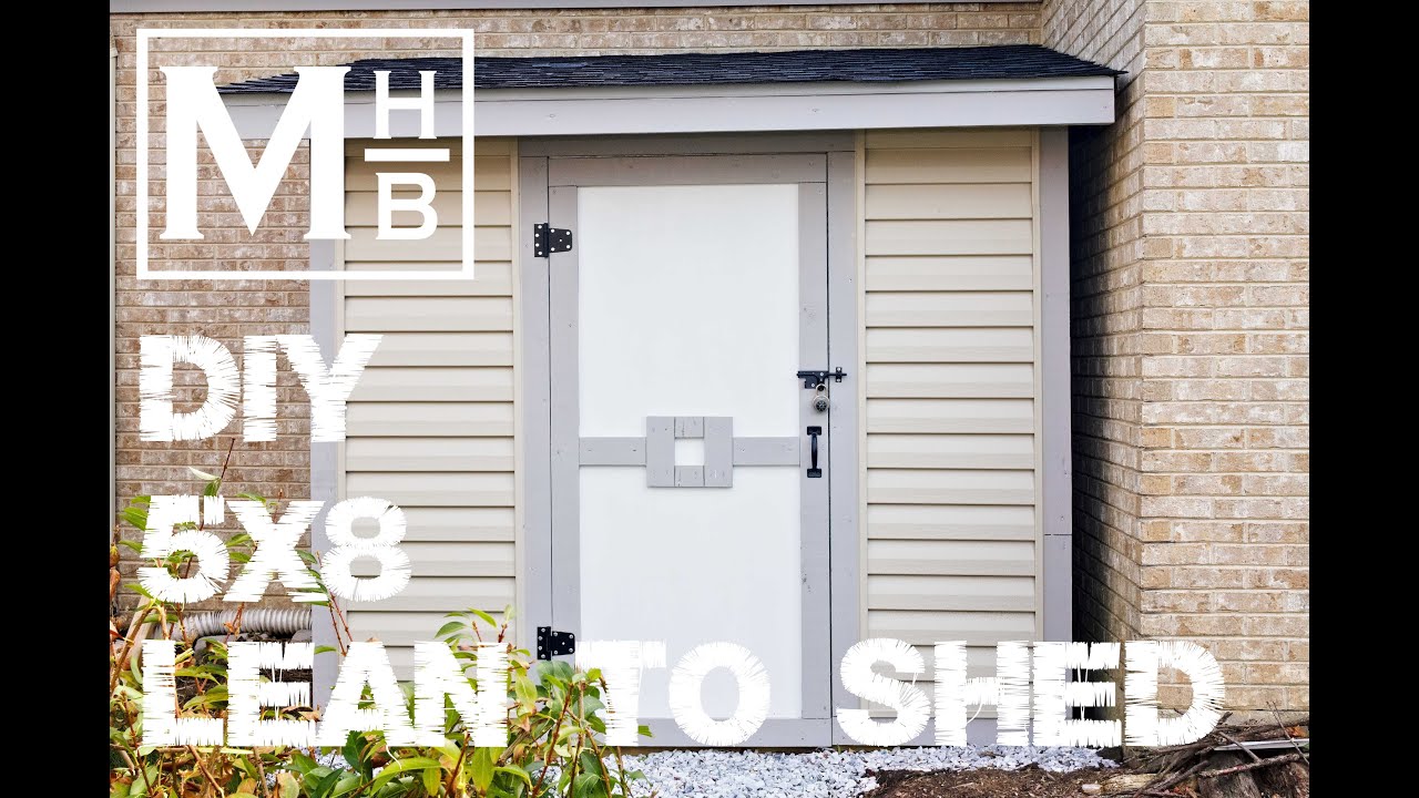 How to Build a DIY 5X8 Lean To Storage Shed (Bike Storage)