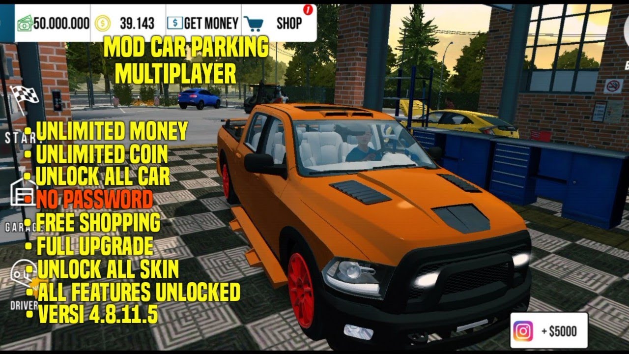 Mod car parking multiplayer versi 4.8.11.5 no password