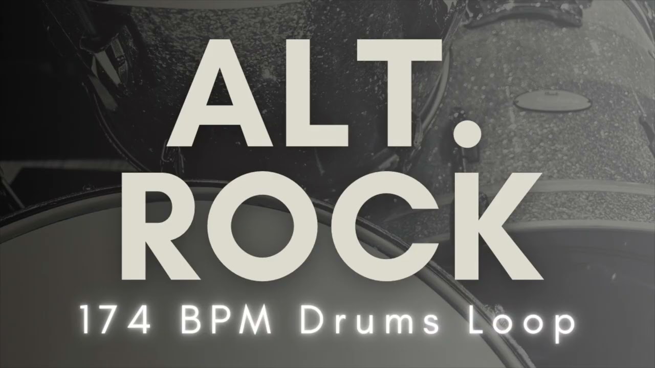 【Alternative Rock】Drums Loop | 174 BPM