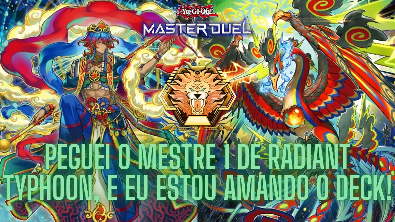 O RADIANT TYPHOON me LEVOU pro MESTRE 1 FACIL! - REPORT M1S51. - Yu-Gi-Oh! Master Duel.