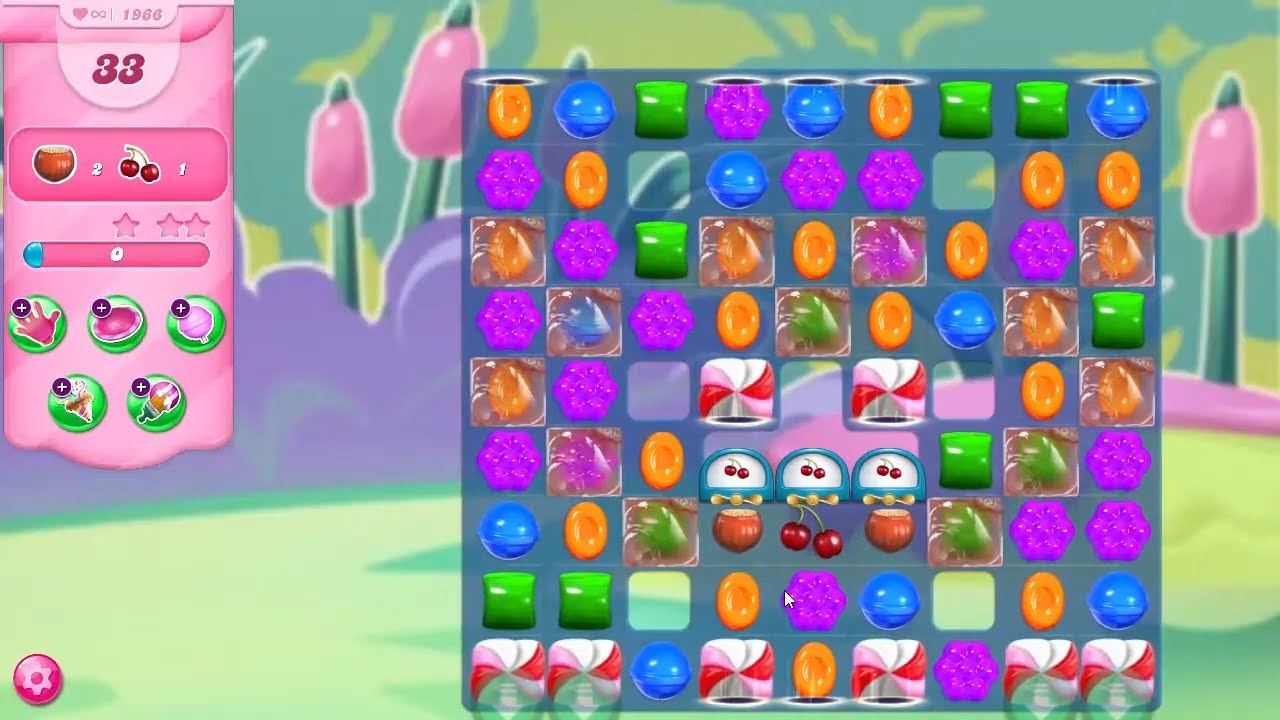 Candy Crush Saga LEVEL 1966 NO BOOSTERS (new)
