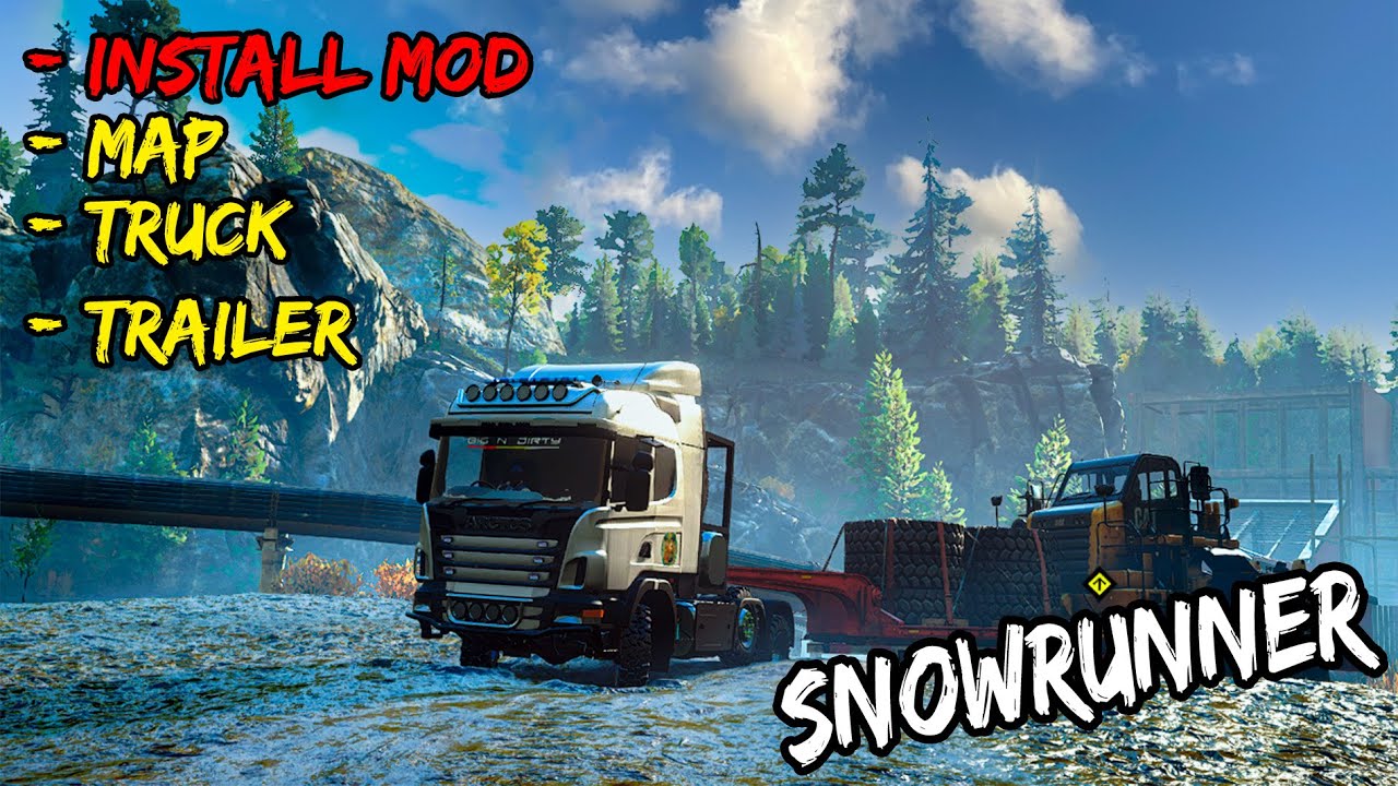 Cara Mudah Pemasangan Mod Pada Game Snowrunner_#tutorial  #snowrunner