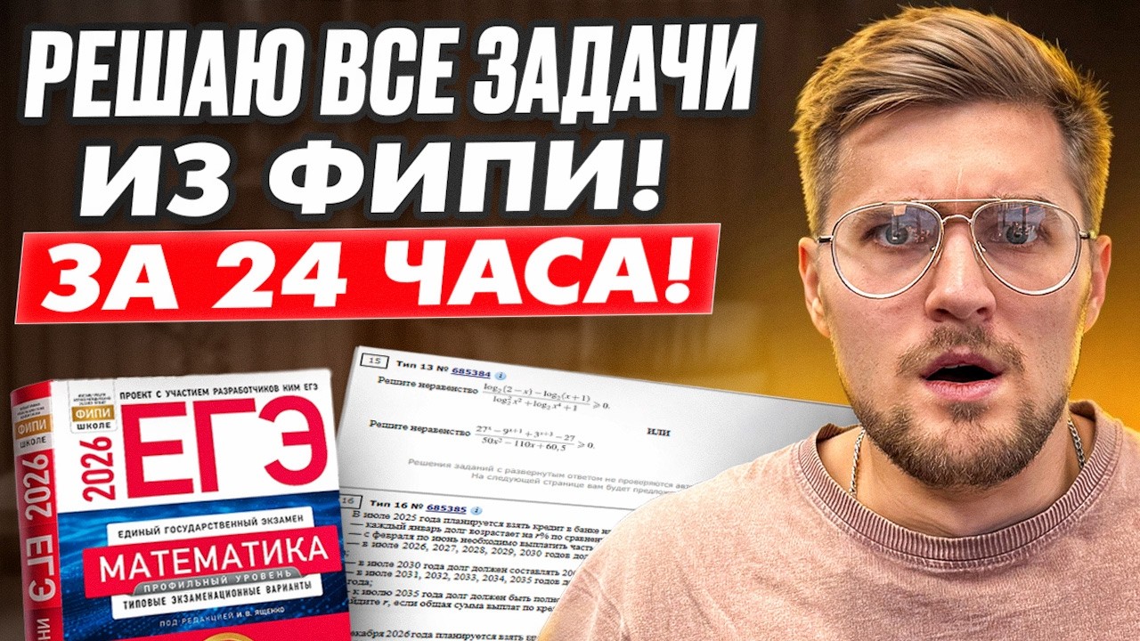 Разбор всех прототипов из ФИПИ за 24 часа. Часть 2