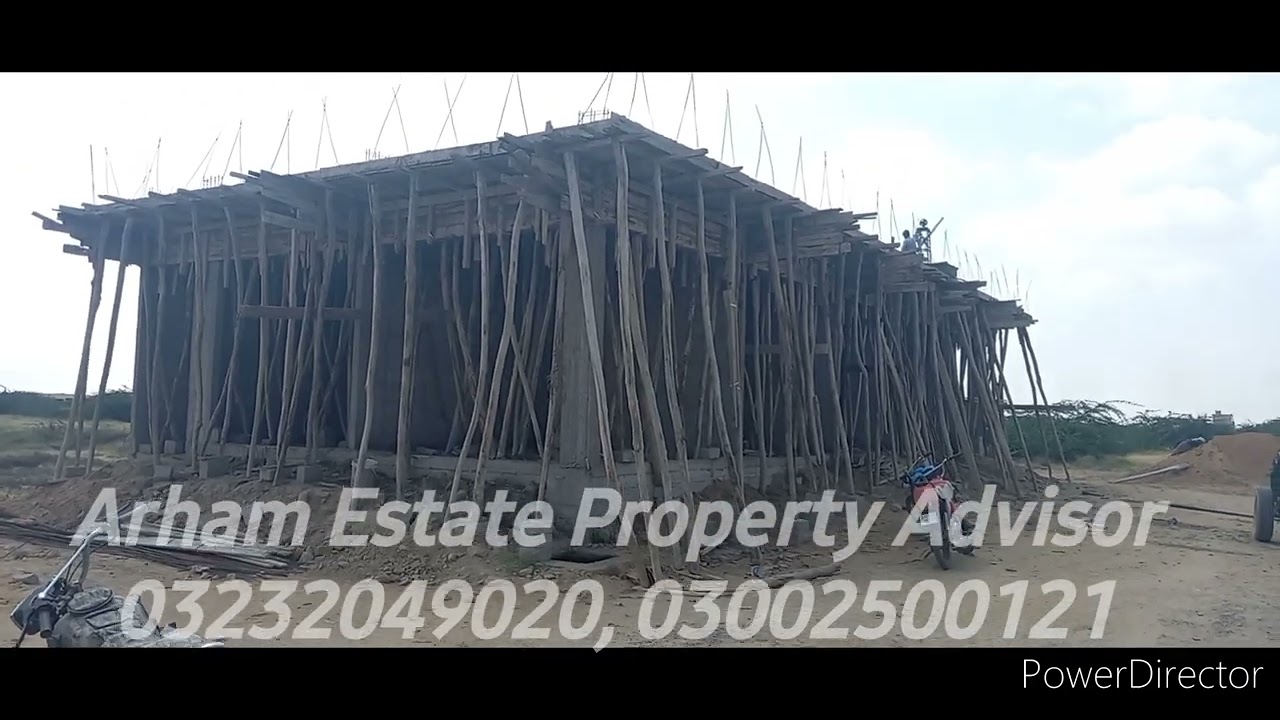 Construction activities in Sector 76-4, Taiser Town, MDA, Scheme-45, Karachi.