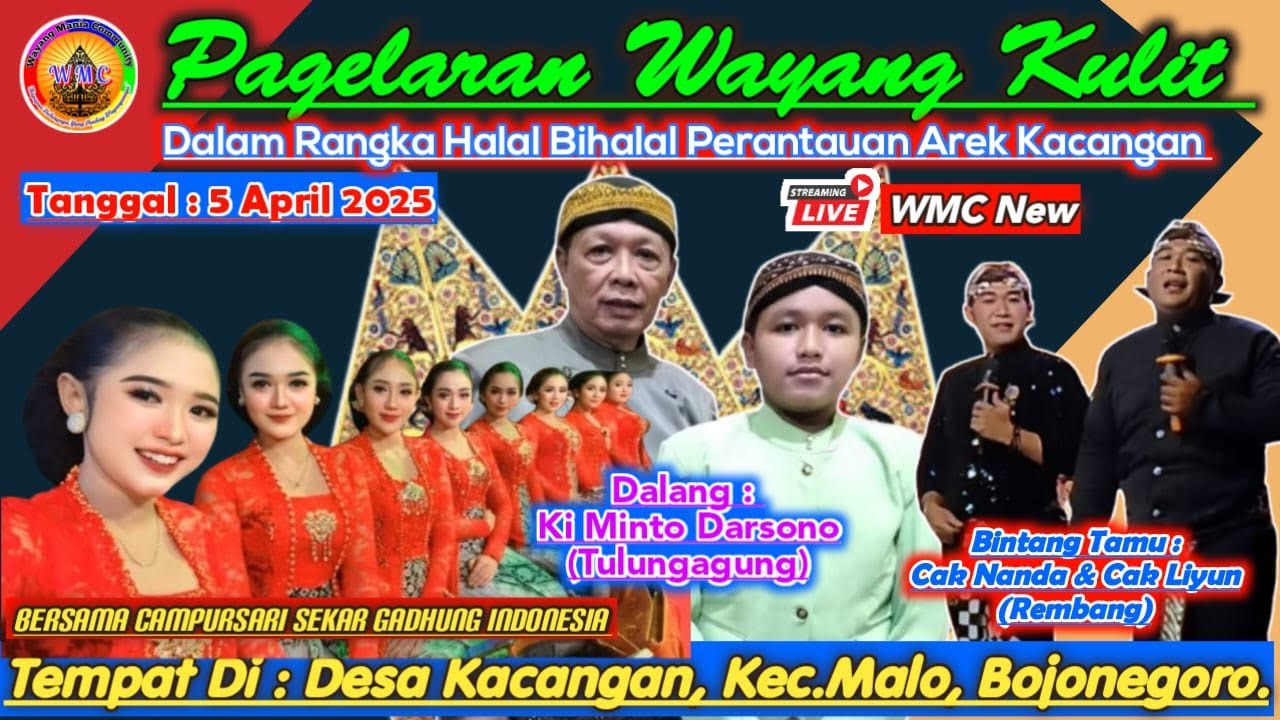 Wayang Kulit Dalang Ki Minto Darsono, Pelawak Cak Nanda-Cak Liyun.