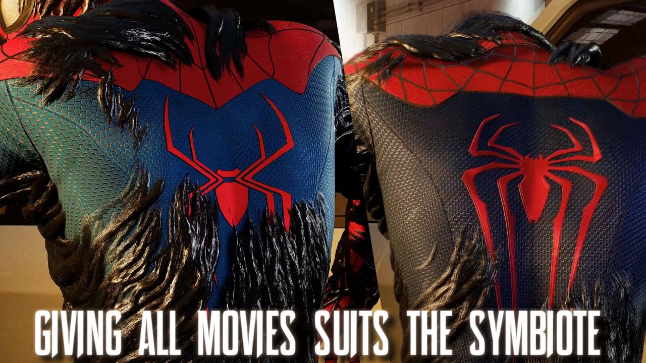 Giving EVERY Spider-Man Movie suit a Symbiote suit!!!