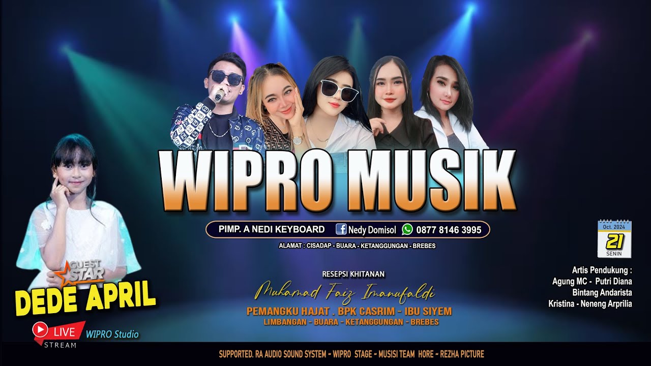 Live WIPRO MUSIC feat DEDE APRIL Season 2, Dk  Limbangan - Ds Buara Senin 21  Oktober 2024