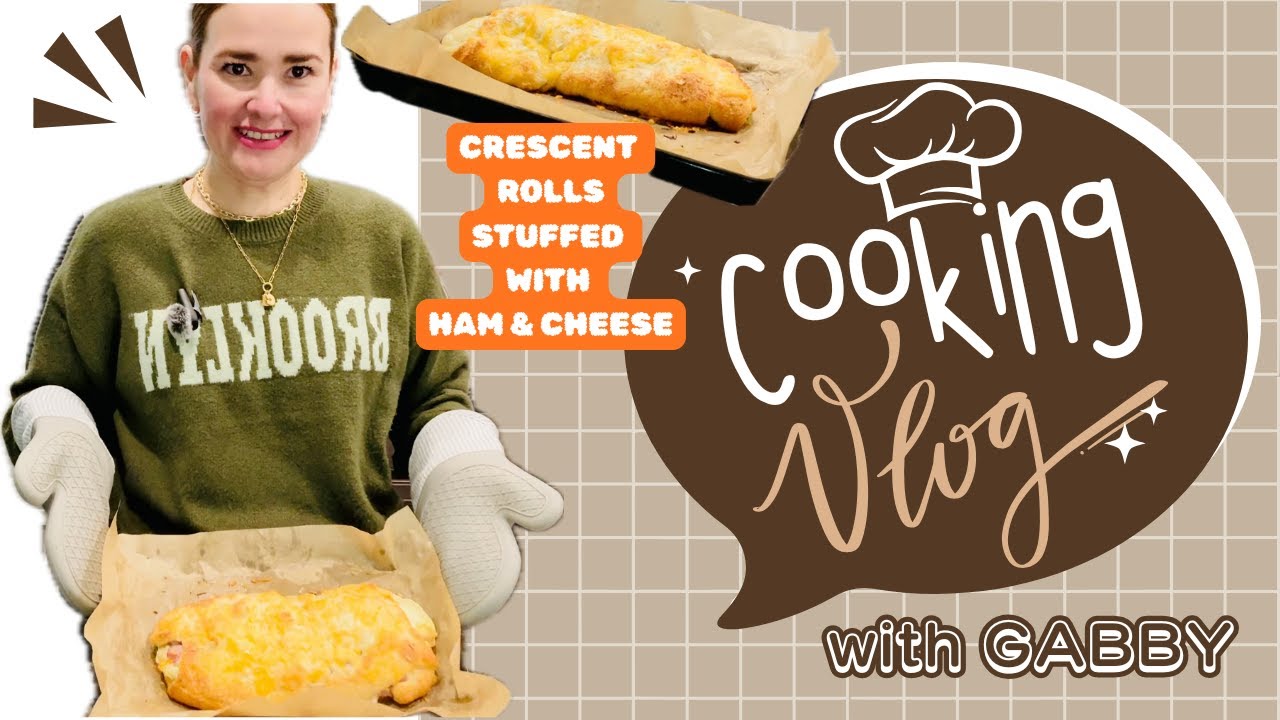 VLOG: CRESCENT ROLLS STUFFED WITH HAM & CHEESE | EASY BREAKFAST WITH WHAT I GOT IN MY FRIDGE!