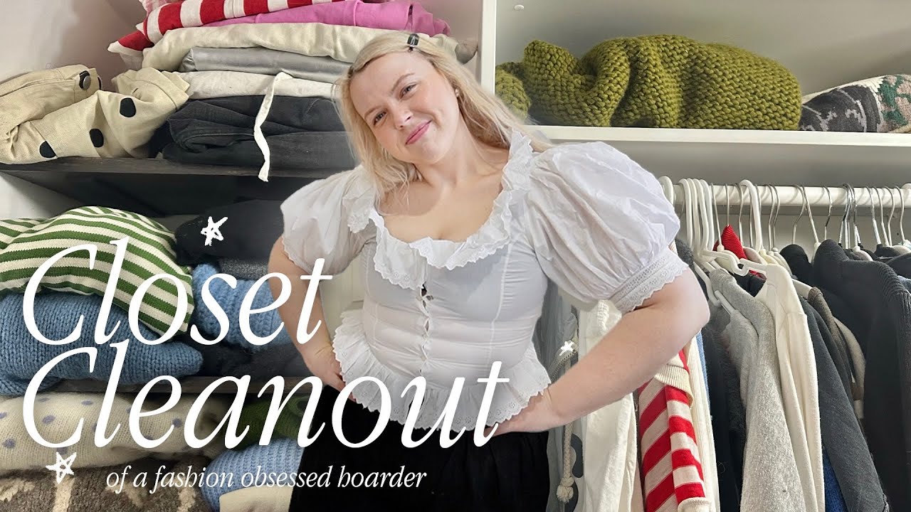 extreme closet cleanout 2025 (trying on ALL my clothes + purging for the first time in 4ever)