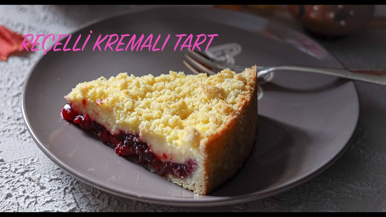 Yok böyle bir Tart 🔝 Vişne Reçelli Pastacı Kremalı Tart
