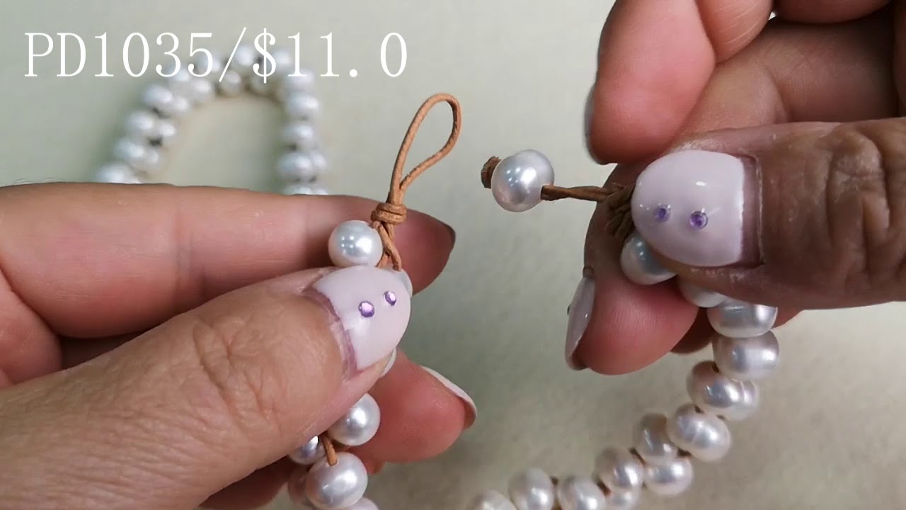 Wholesale Freshwater Pearl and Leather Bracelet/Anklet Beach Vibe Jewelry Collection
