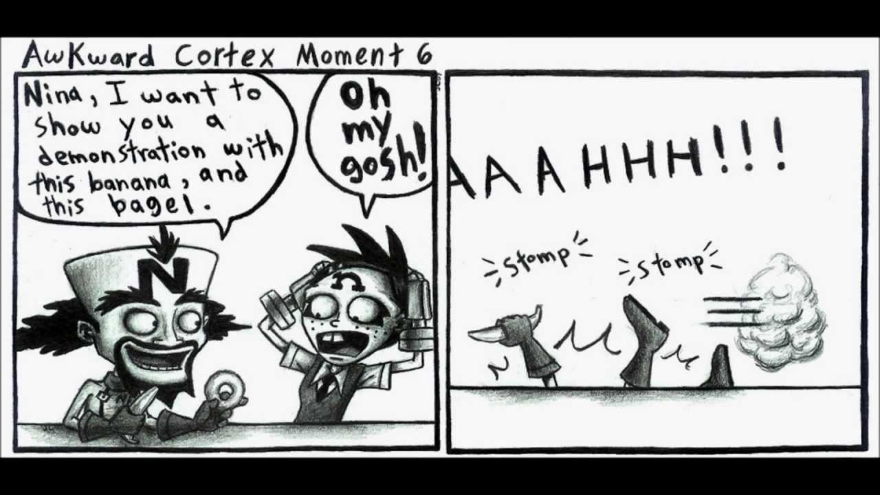 Nina Cortex comic: awkward cortex moment