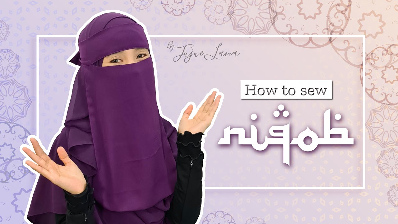 HOW TO SEW NIQAB | Tutorial Menjahit Purdah Niqob