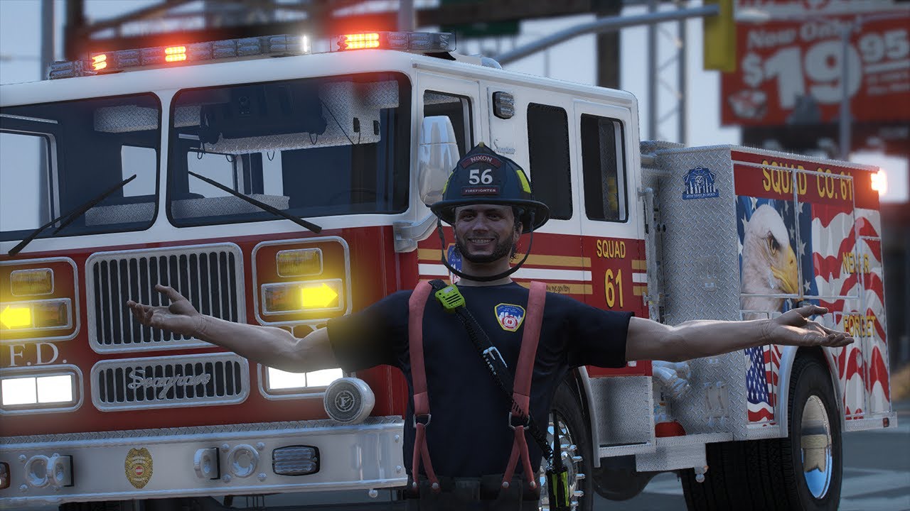 F.D.N.Y. - New York City Fire Department - GTA RP PREMIERE!