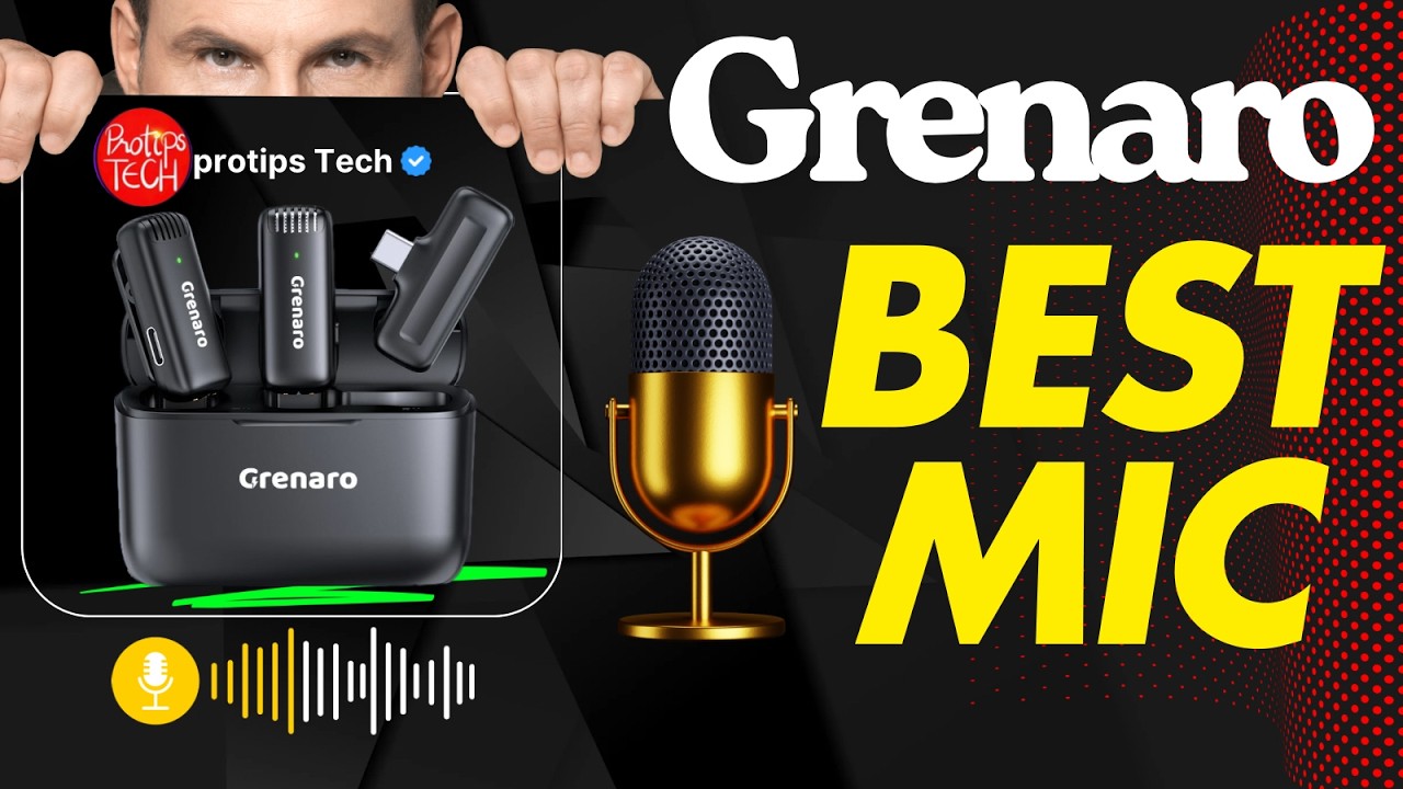 🔥Best microphone for YouTube videos || Grenaro J13 wireless microphone #grenaro #djimic