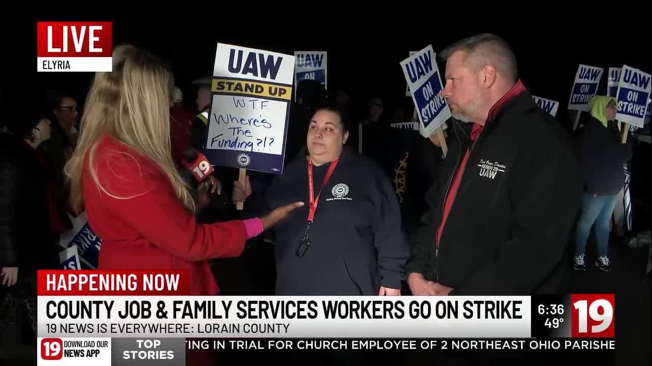 Lorain County Job and Family Services workers go on strike Wednesday