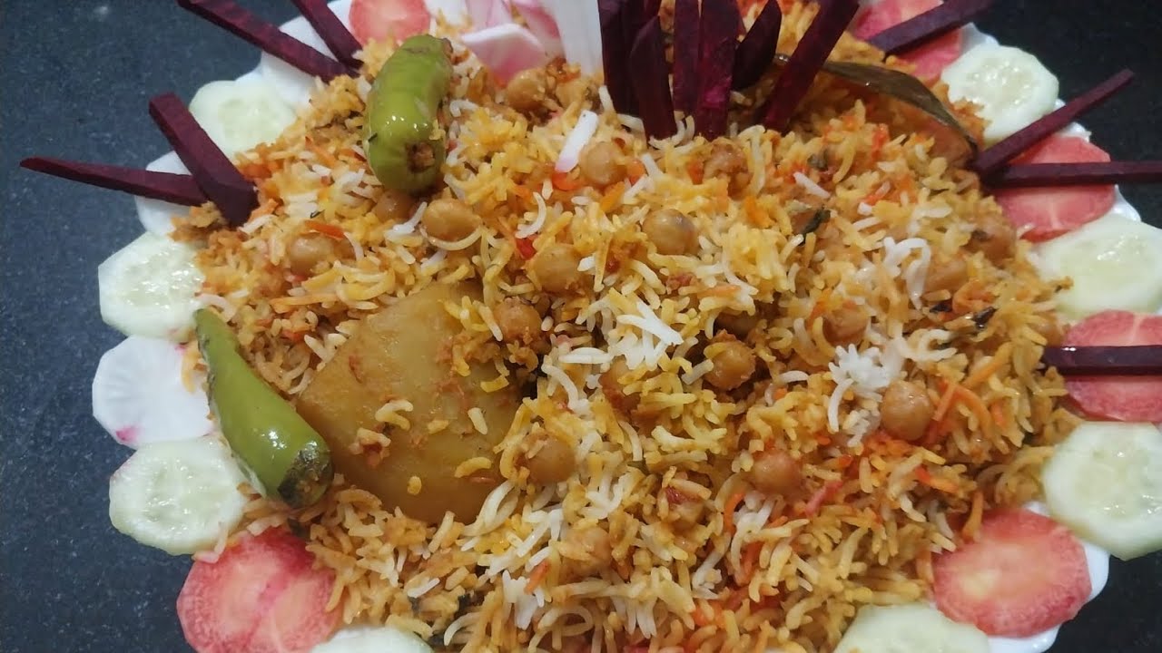 Chana Biryani Recipe By Mujtaba Kaleem Home Kitchen😋😋