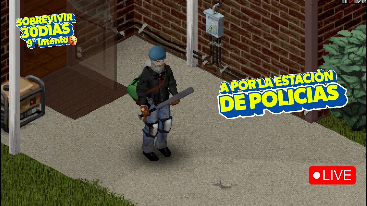 ¿MIRAMOS LA ESTACIÓN DE POLICIA? - SOBREVIVIR 30 DIAS - Project zomboid