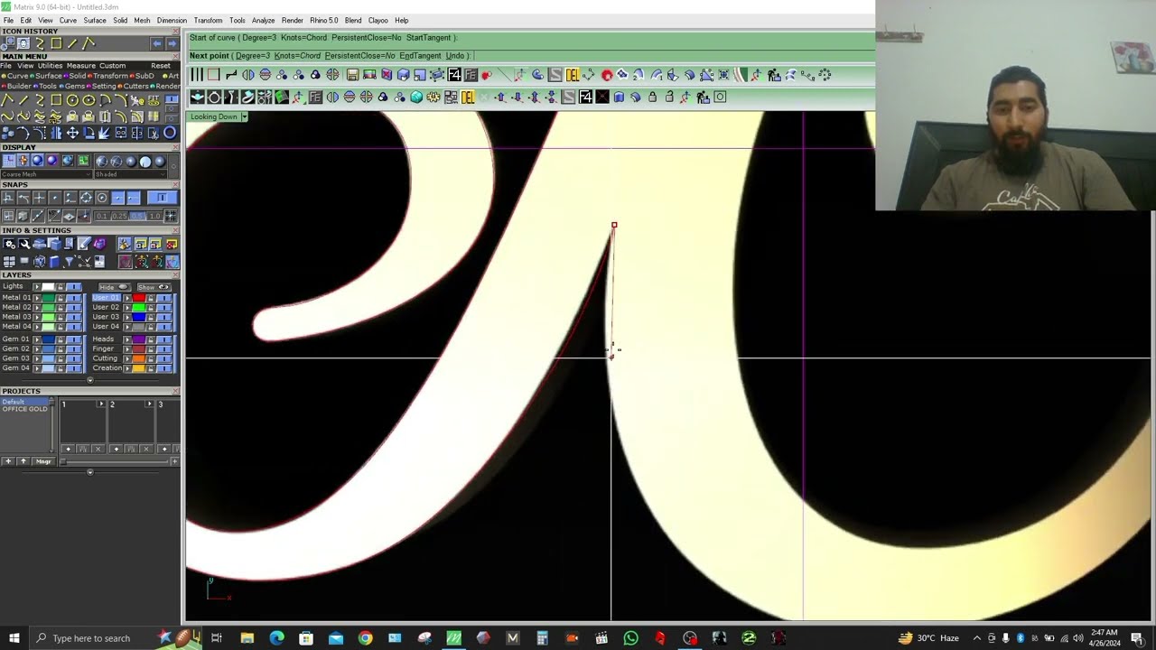 how we learn jewerly designing (matrix 9) free designing course  full detail jewel cad