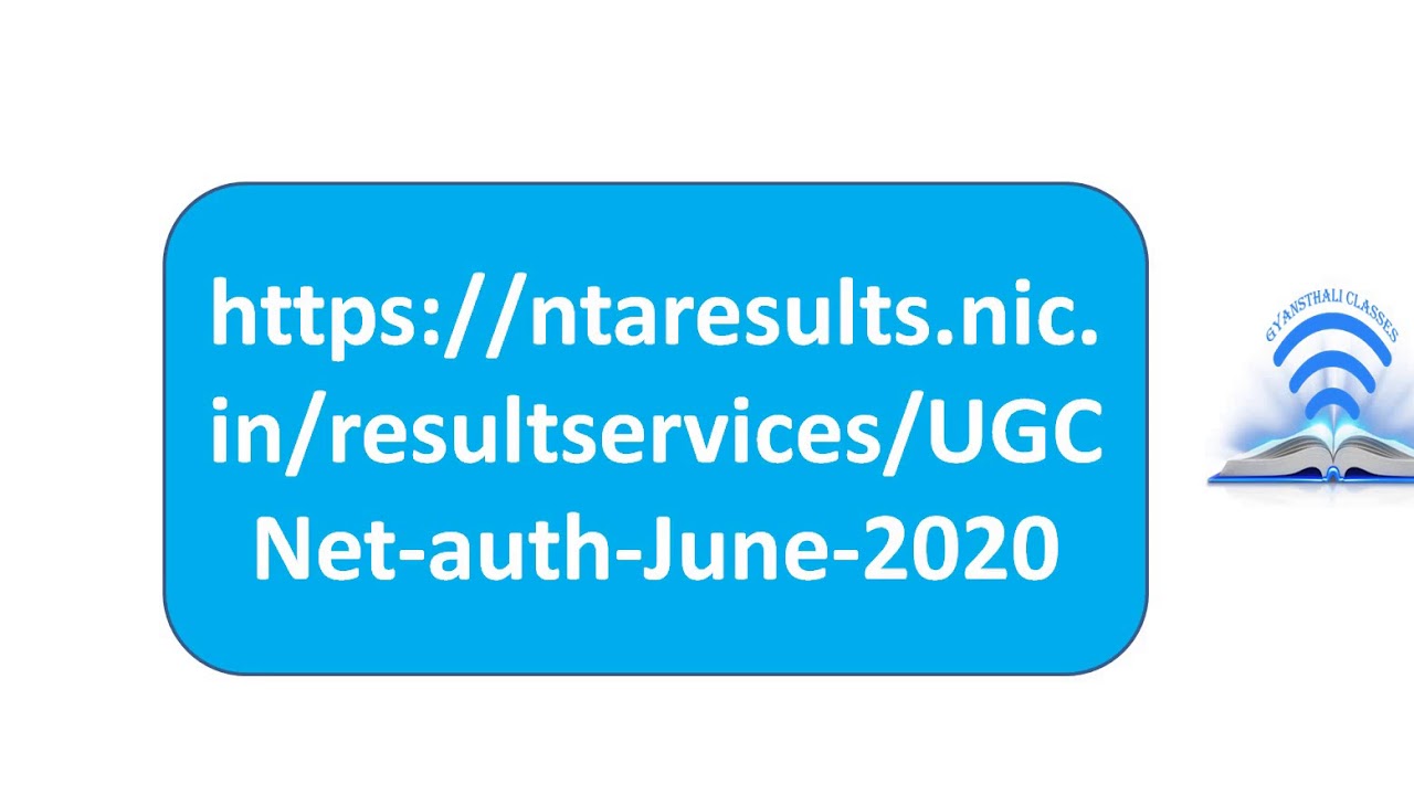 NTA NET RESULT 2020 OUT TODAY