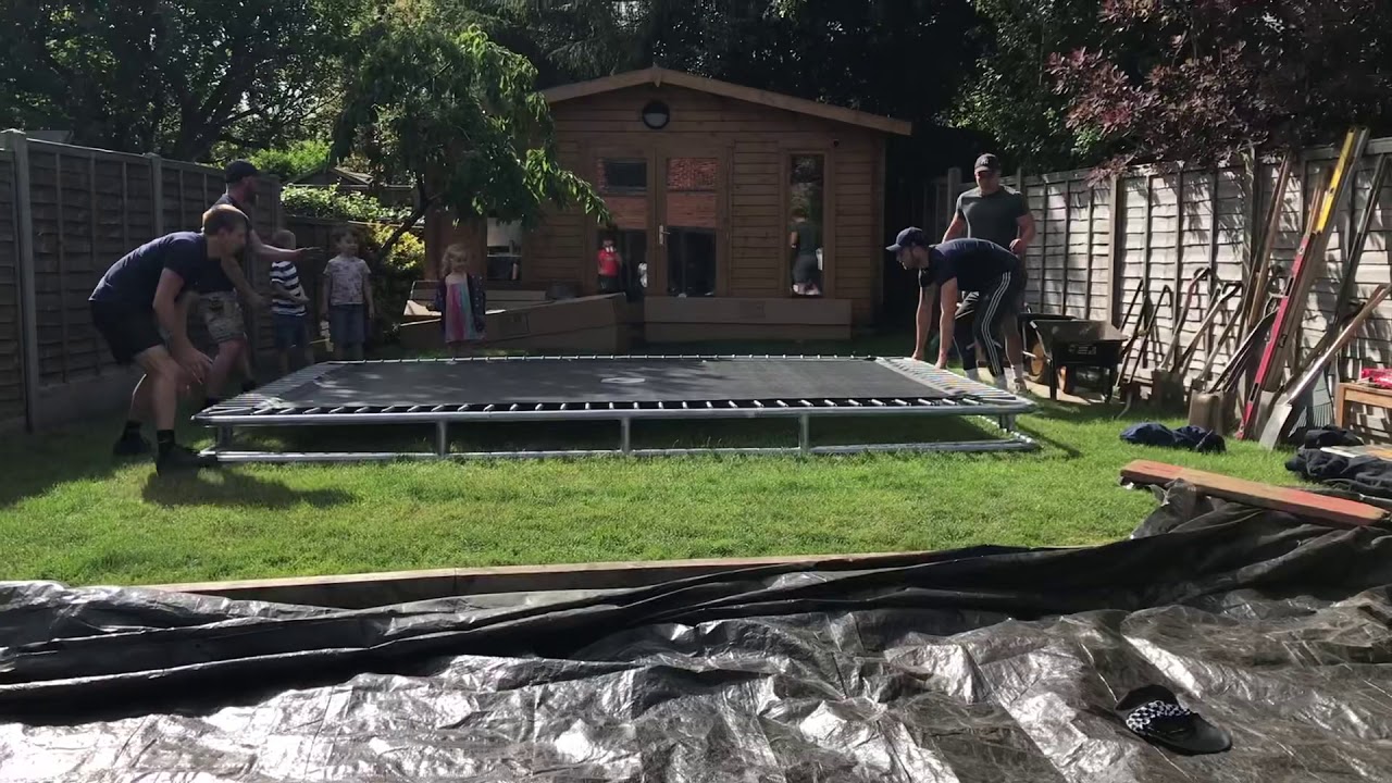 Capital Play In-ground Trampoline Install