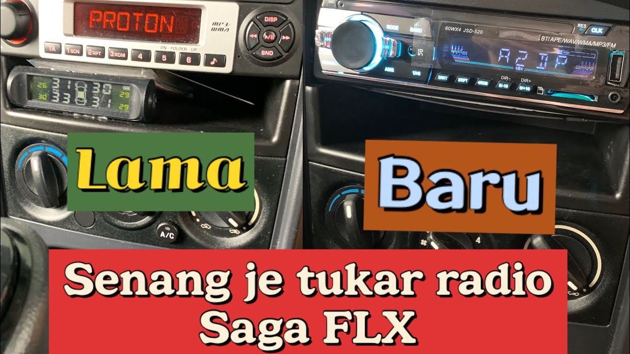 Cara tukar radio Saga FLX dengan mudah sekali (step by step)