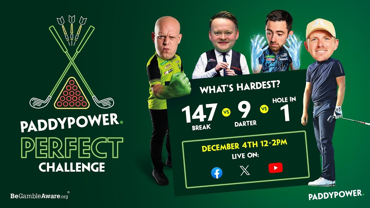 Nine darter vs 147 vs hole-in-one | The Paddy Power Perfect Challenge!