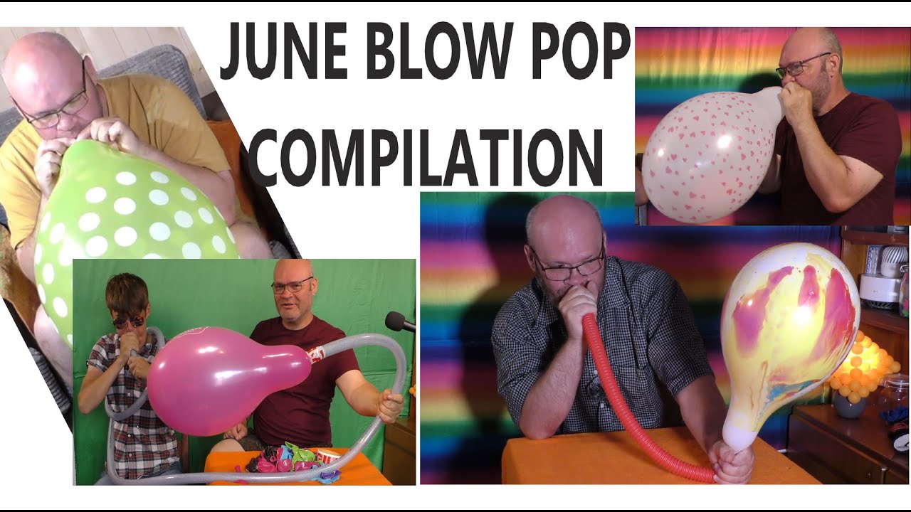 Подборка лопающихся воздушных шаров от June Tangobaldy&trade;. Веселое семейное видео.