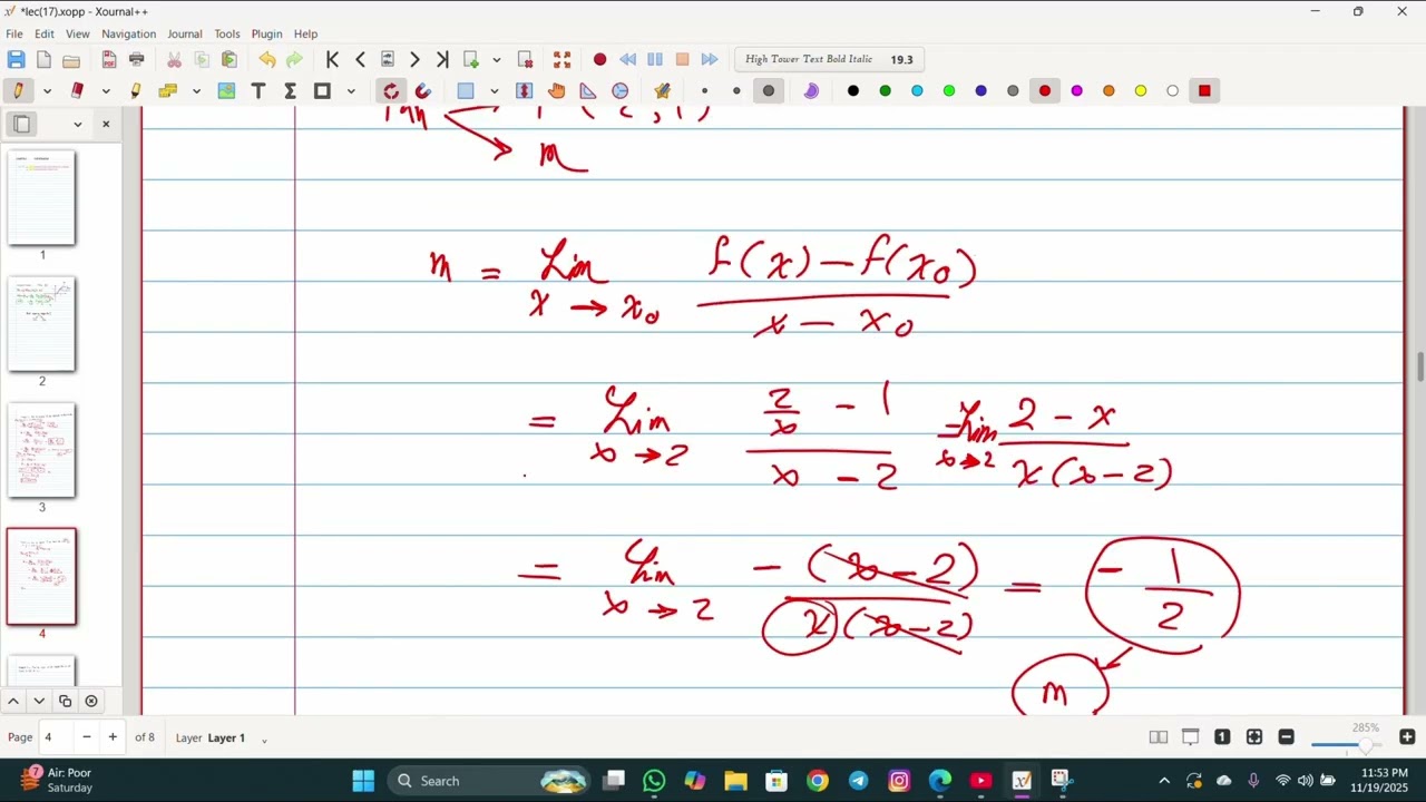 22   Tangent lines and rates of change & The deriv