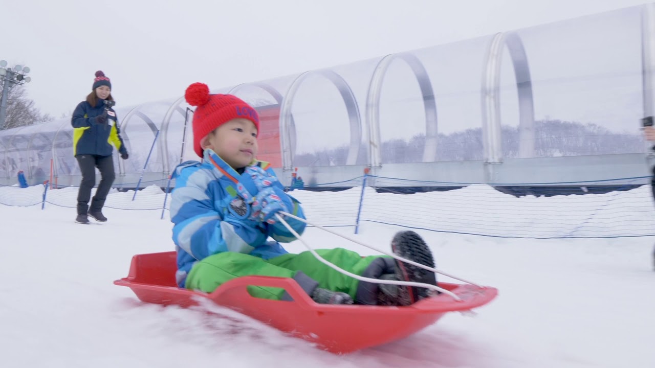 Enjoy Snow Sledding in GALA Yuzawa Snow Resort