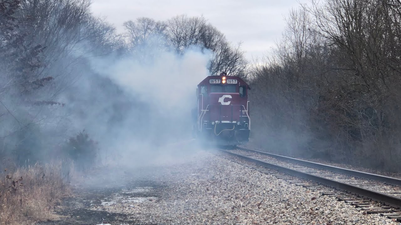 BIG Smoke!  2 Grain Trains & Power Move Same Day!  3 New RR Crossings, The Hill & Last Trains 2025