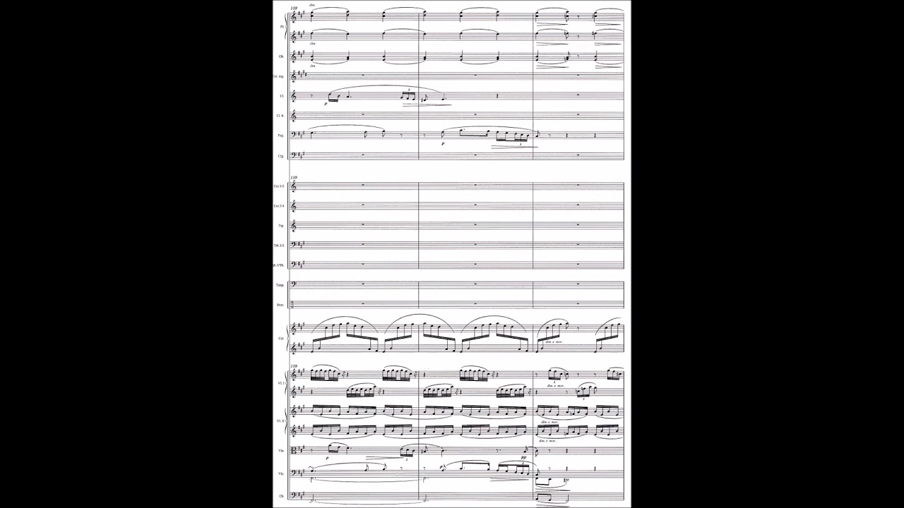 Heino Eller - Phantoms for orchestra (Score video)