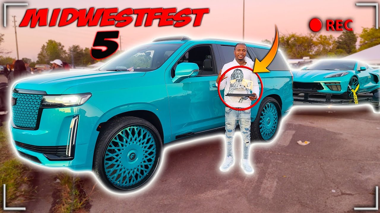 TOOK THE C8 AND ESCALADE TO MIDWEST FEST 5 AND WON A TROPHY