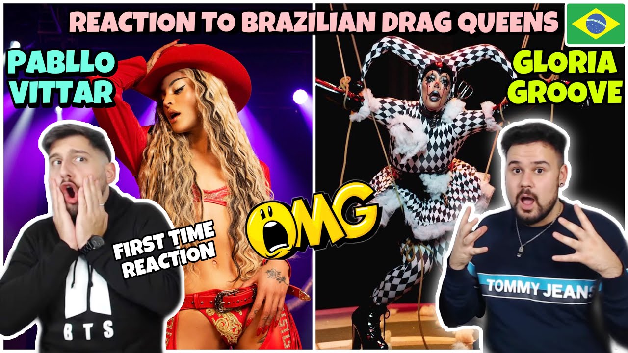 FIRST TIME REACTION TO BRAZILIAN DRAG QUEENS: PABLLO VITTAR - BANG BANG / GLORIA GROOVE - A QUEDA