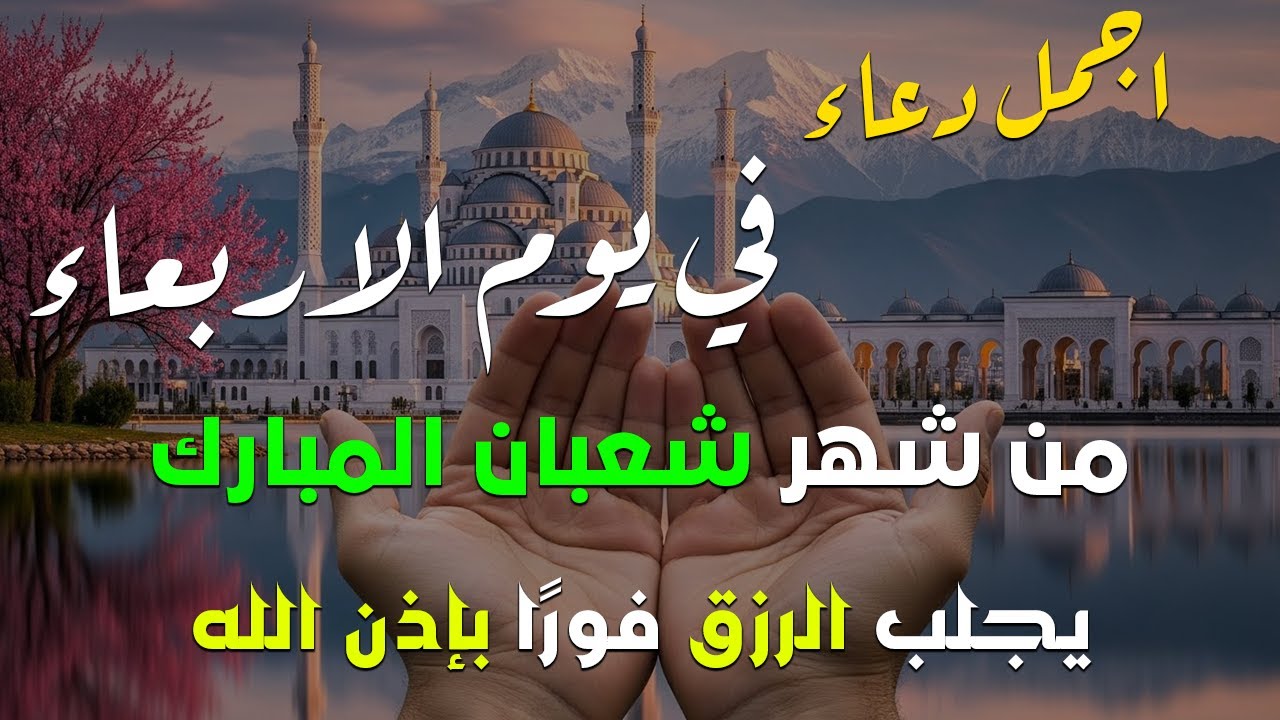 دعاء فى يوم الثلاثاء المستجاب دعاء يوم 1 من شهر شعبان للرزق والشفاء العاجل وقضاء الحوائج 🤲(4k)