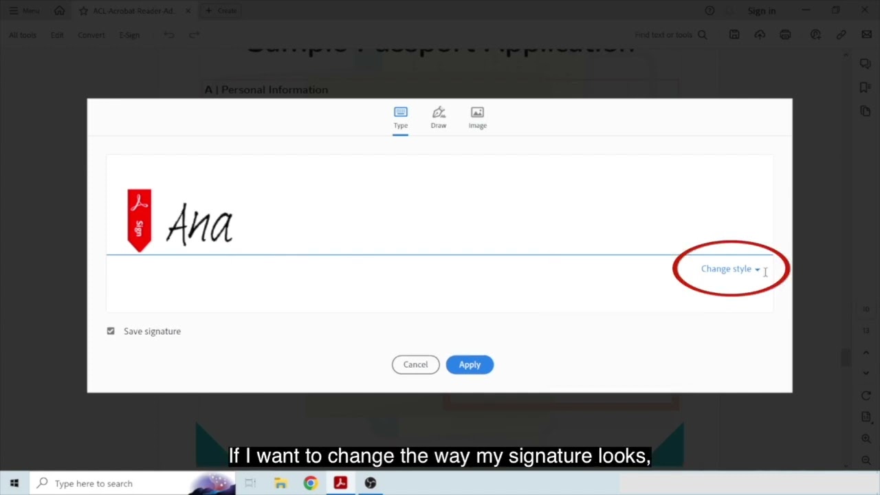 Acrobat Reader: Adding text and marks