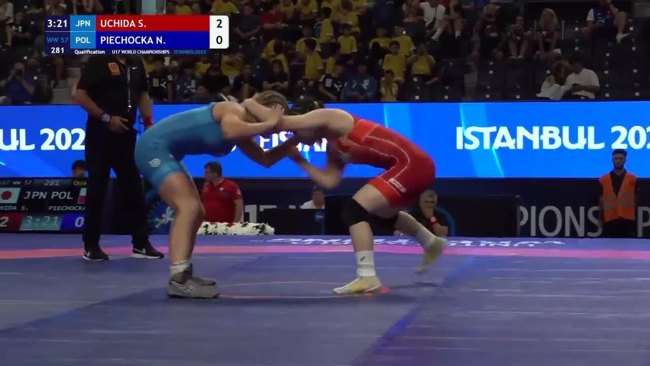 Qualification &bull; WW 57Kg &bull; Sowaka UCHIDA (JPN) vs. Nikola PIECHOCKA (POL)