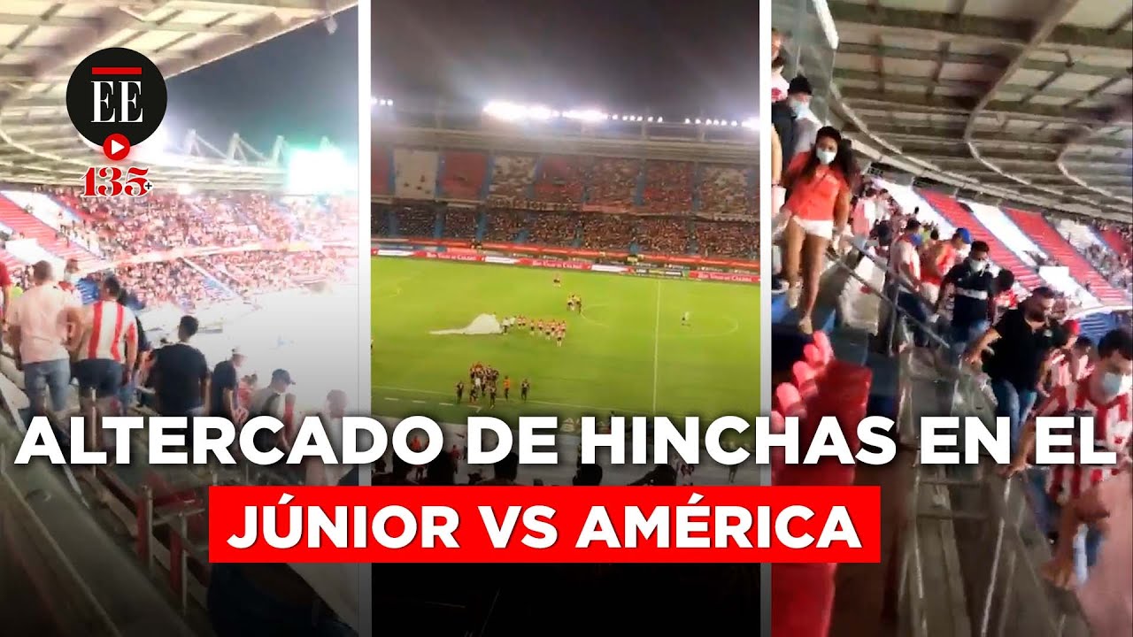 Hinchas de Júnior y América protagonizaron altercado en el Metropolitano | El Espectador