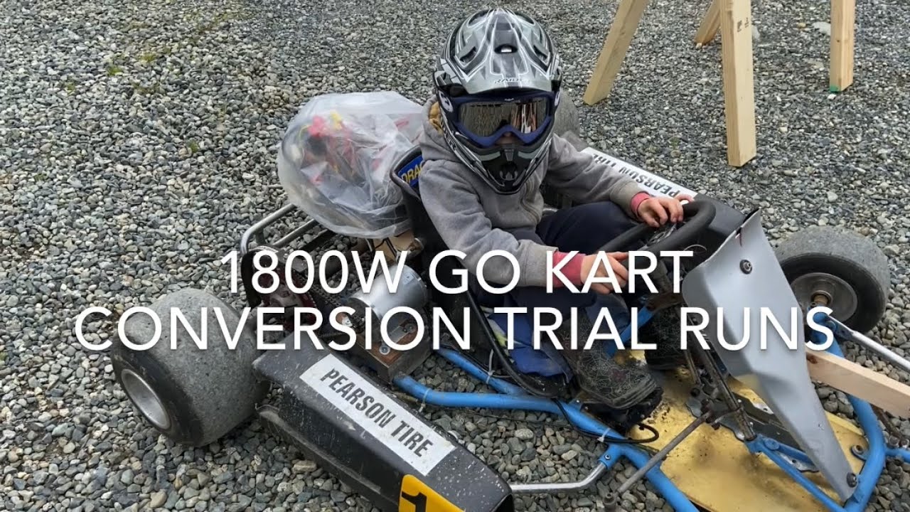 DIY Electric Go Kart Conversion Part 2 (kid trials)