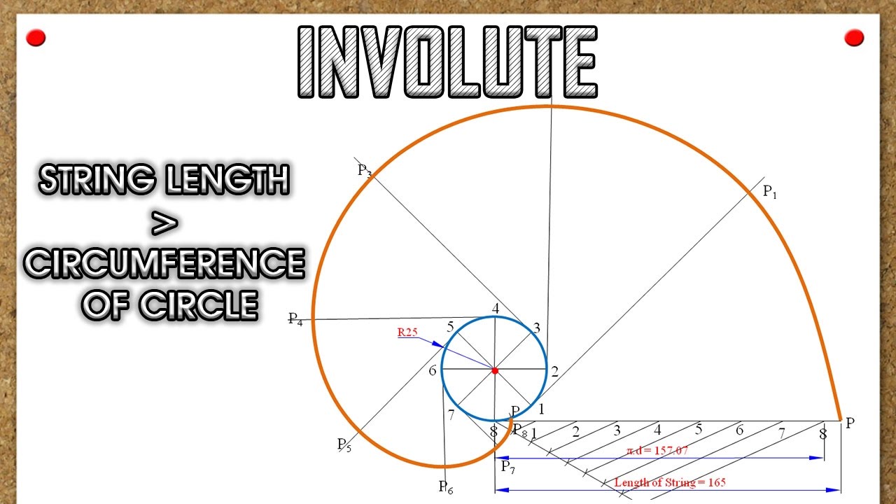 Involute_String Length is greater than Circumference of circle_Problem2