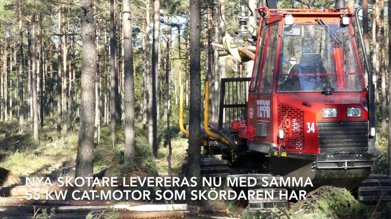 Terri 34C skördare och skotare i mossgallring