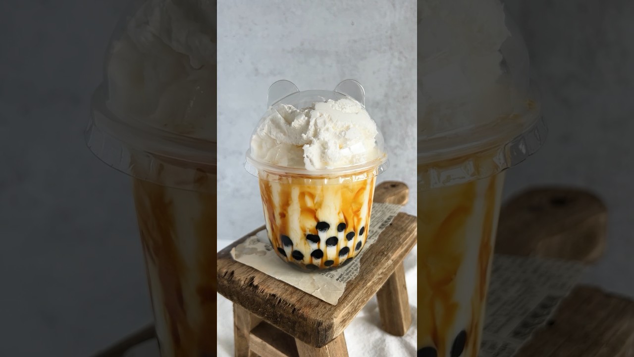 Cutest Brown Sugar Boba Drink in Bear Cup🧋🐻