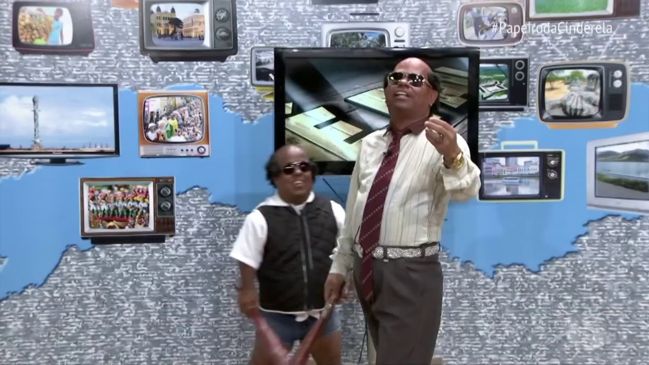 MORENITA NO PAPEIRO DA CINDERELA TV JORNAL SBT
