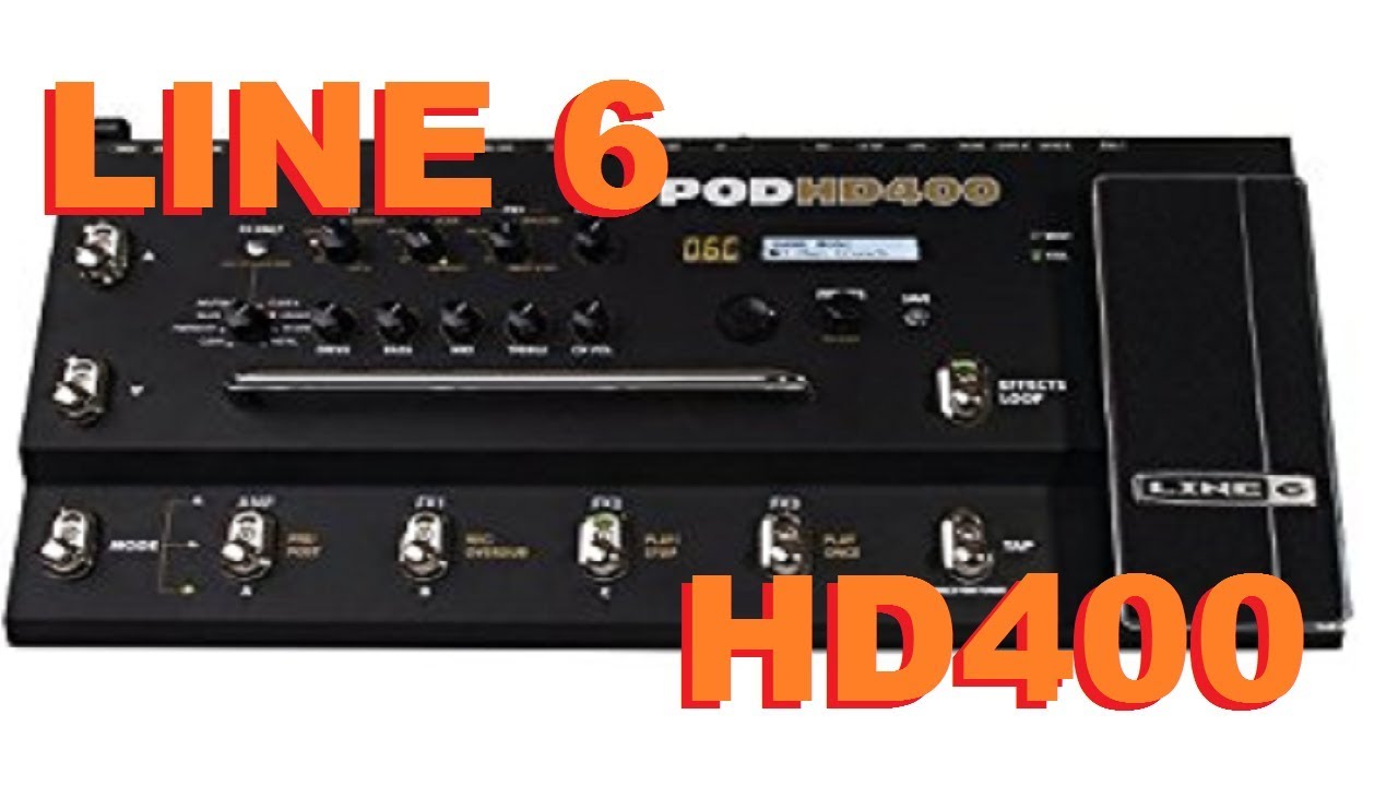 Line 6 HD400 multi effects pedal - Massive sounds!