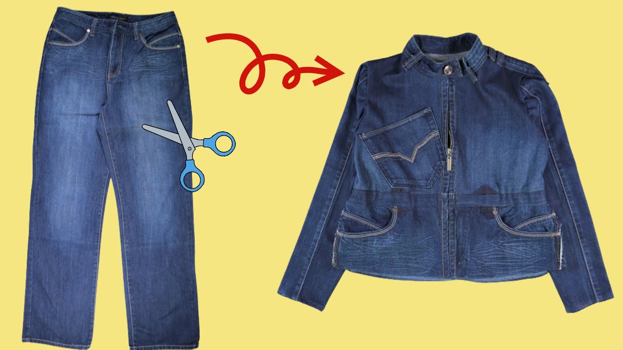 청바지를 귀여운 자켓으로 리폼 / Jeans reform/ Upcycling / How to make a reform