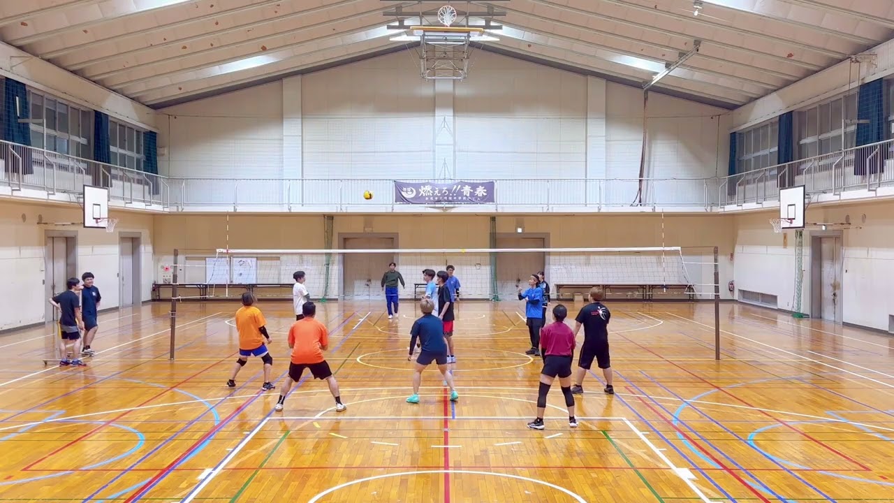 2026/02/23 volleyball 練習ゲーム①7対7(15点マッチ)
